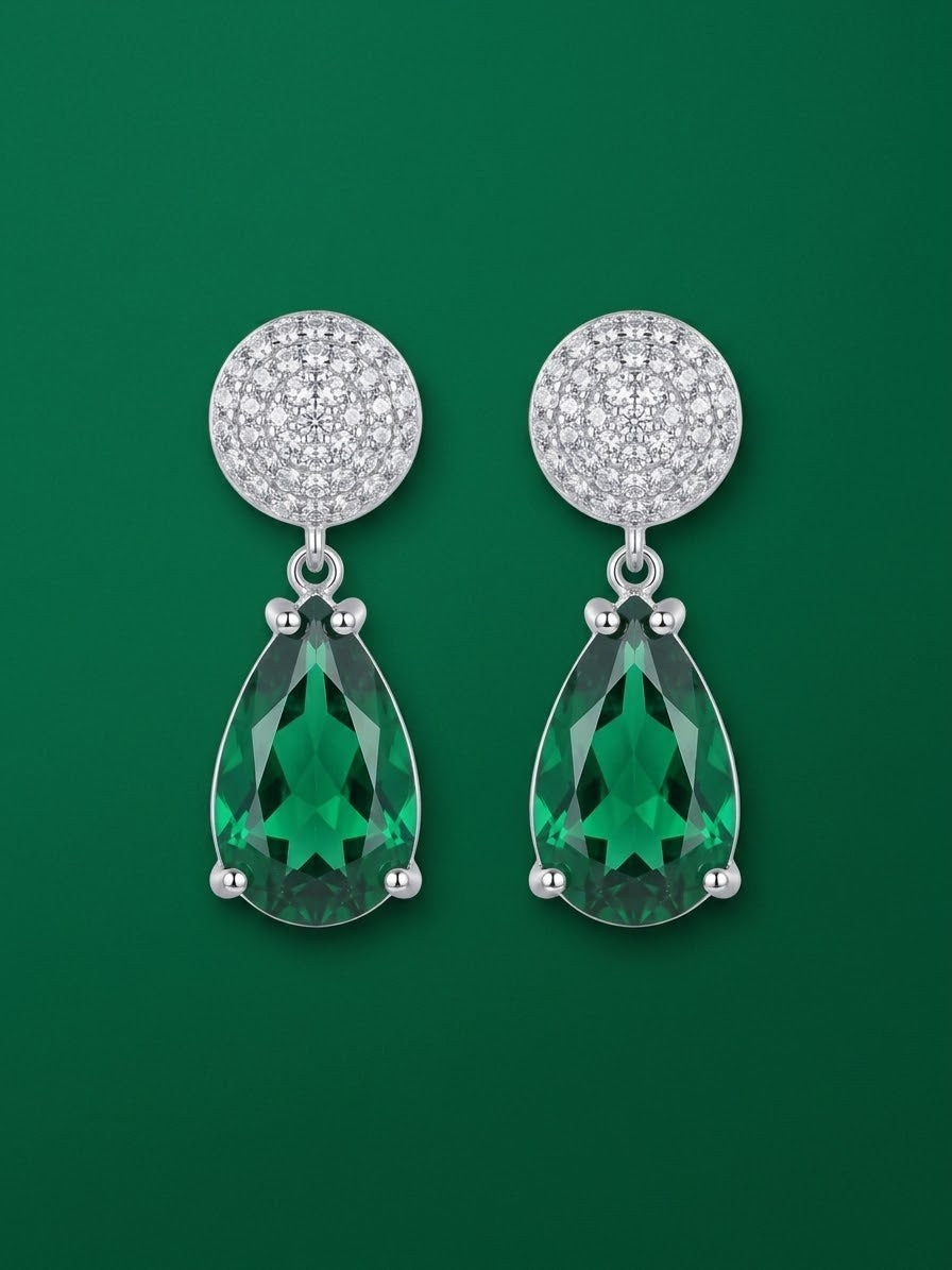 Royal Green Crystal Cascade Set