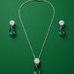 Royal Green Crystal Cascade Set