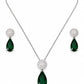 Royal Black Crystal Cascade Set