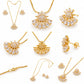 ✨ Golden Radiance Crystal Jewelry Set