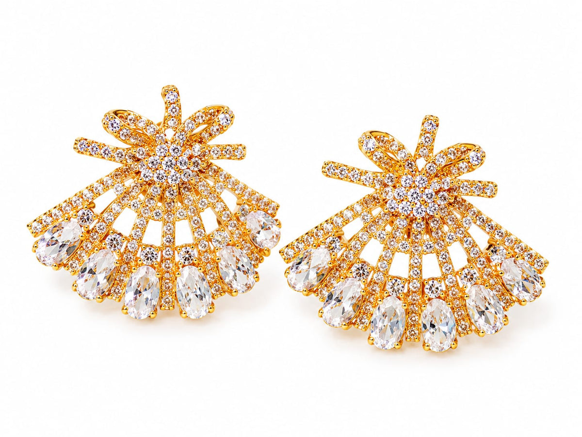 ✨ Golden Radiance Crystal Jewelry Set