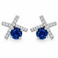 Royal Blue Crystal Drop Earrings
