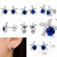 Royal Blue Crystal Drop Earrings