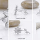 Sparkling Floral Drop Earrings
